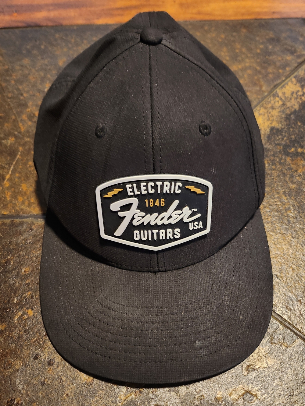 Fender Electric Guitars Patch Logo Black Baseball Cap